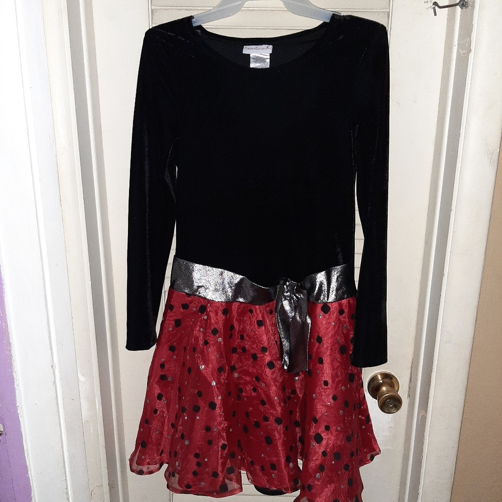 Ashley Ann Black and Red Dress